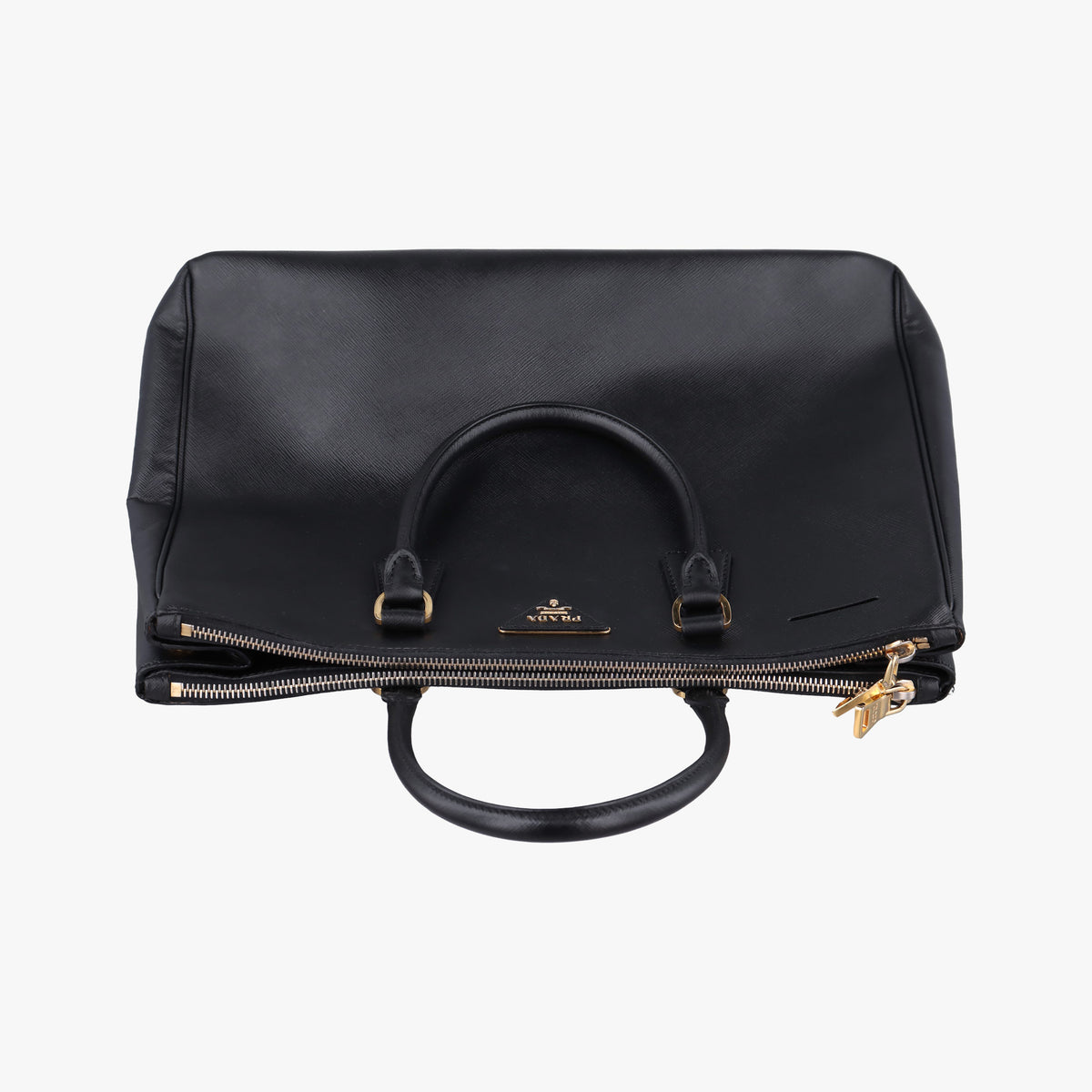 Pre-owned Prada Galleria Black SAFFIANO　Leather BN1802 shoulderbag | stylenewstar