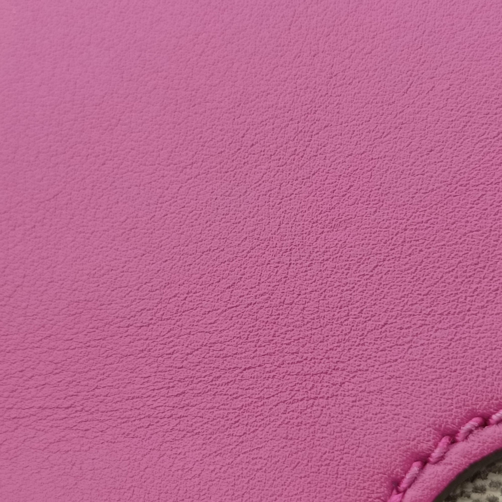 Pre-owned Gucci Padlock Beige×red×pink PVC coated canvas×Leather 409487 shoulderbag | stylenewstar
