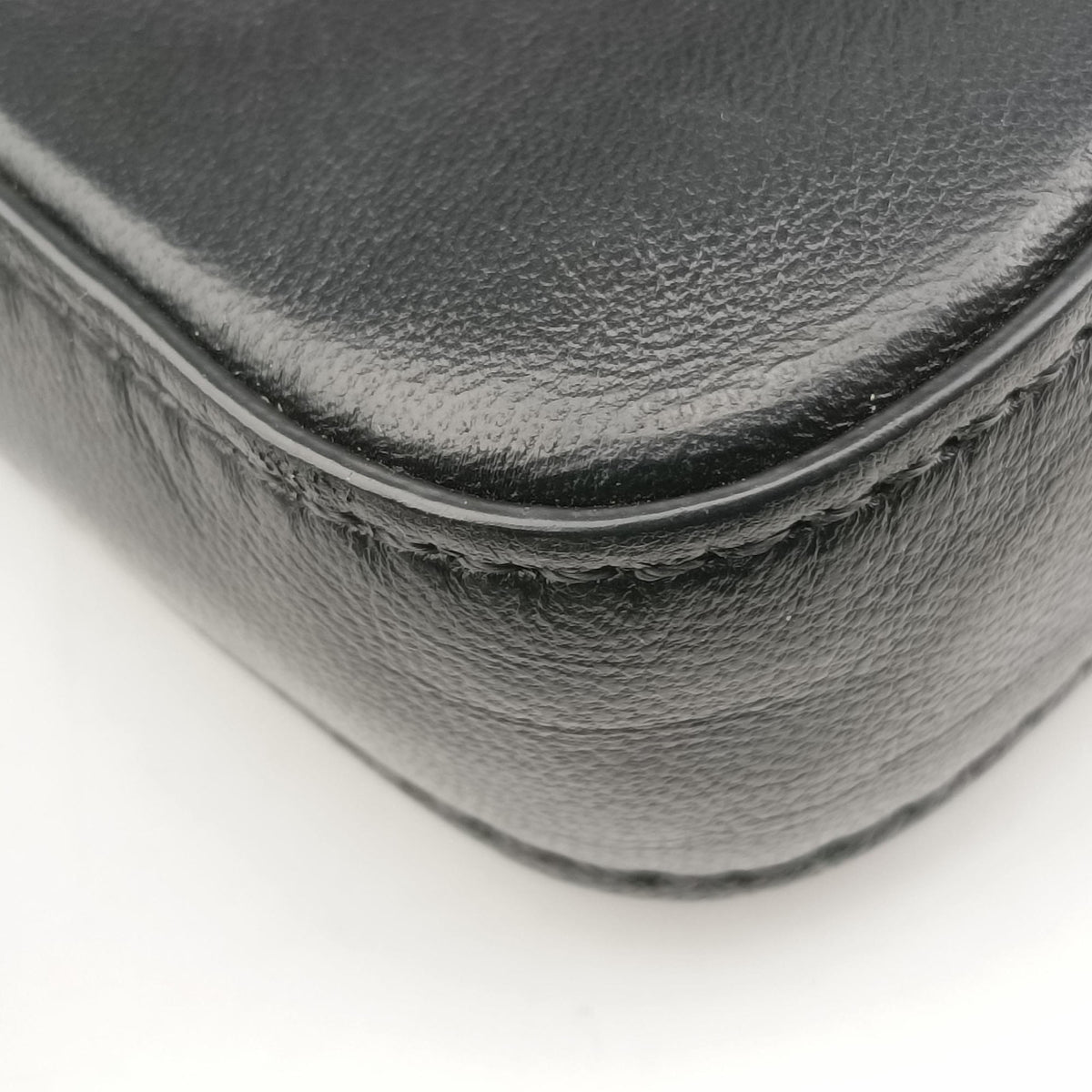 Pre-owned Fendi Micro Baguette Black Nappa Leather  shoulderbag | stylenewstar
