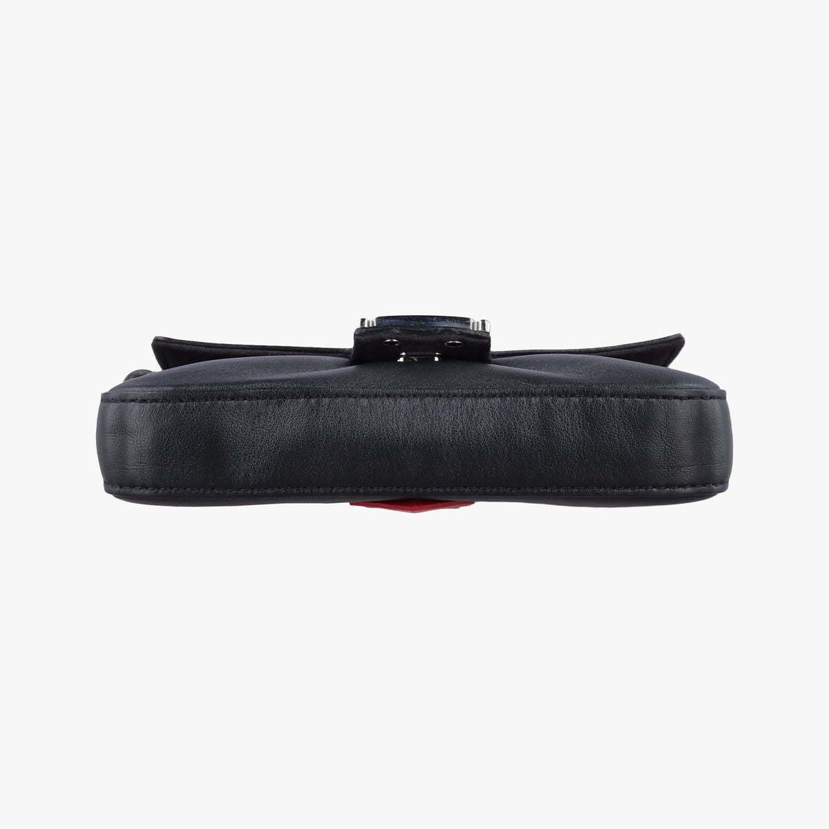 Pre-owned Fendi Micro Baguette Black Nappa Leather  shoulderbag | stylenewstar