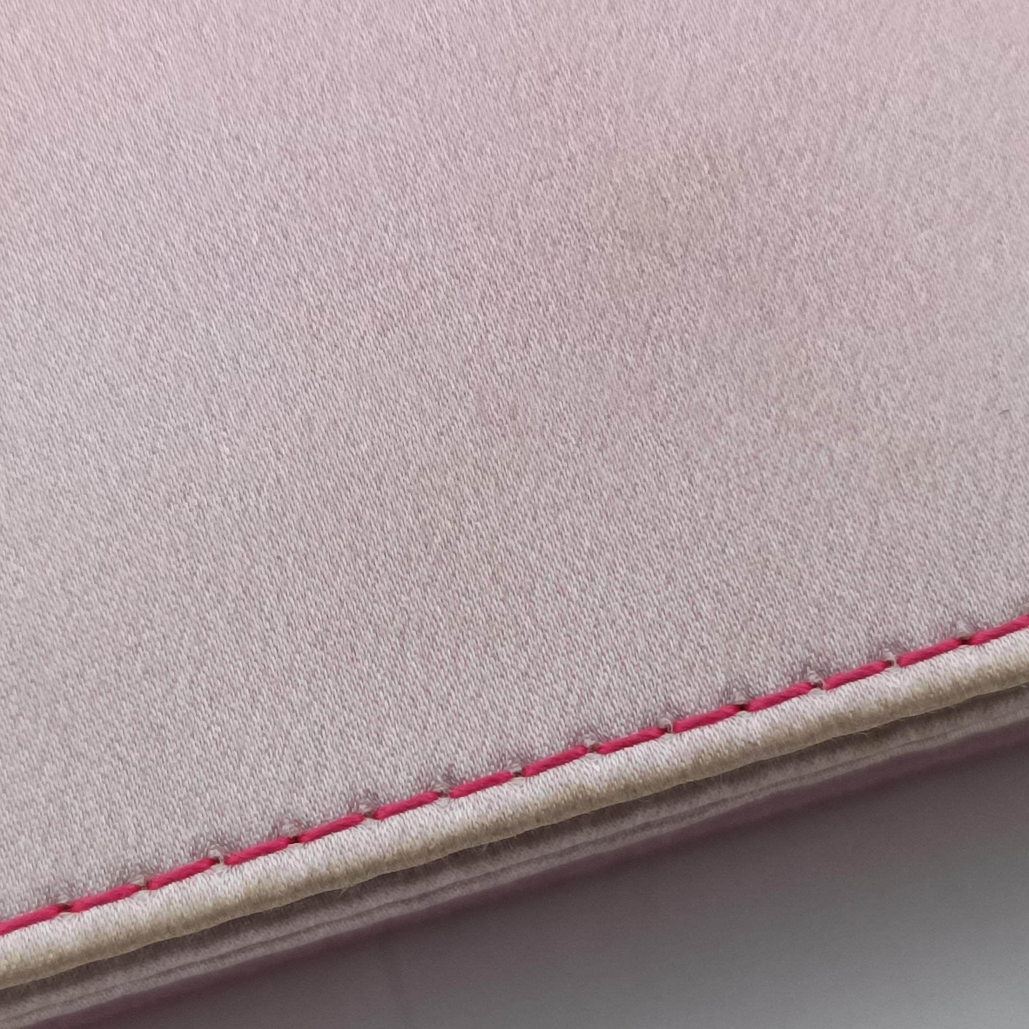 Vintage Christian Dior Christian Dior Parfums Promotional Clutch Pouch Pink Satin  shoulderbag | stylenewstar