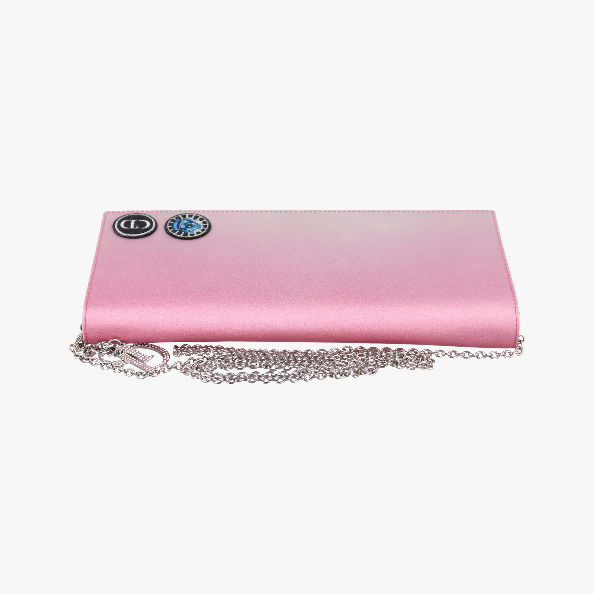 Vintage Christian Dior Christian Dior Parfums Promotional Clutch Pouch Pink Satin  shoulderbag | stylenewstar