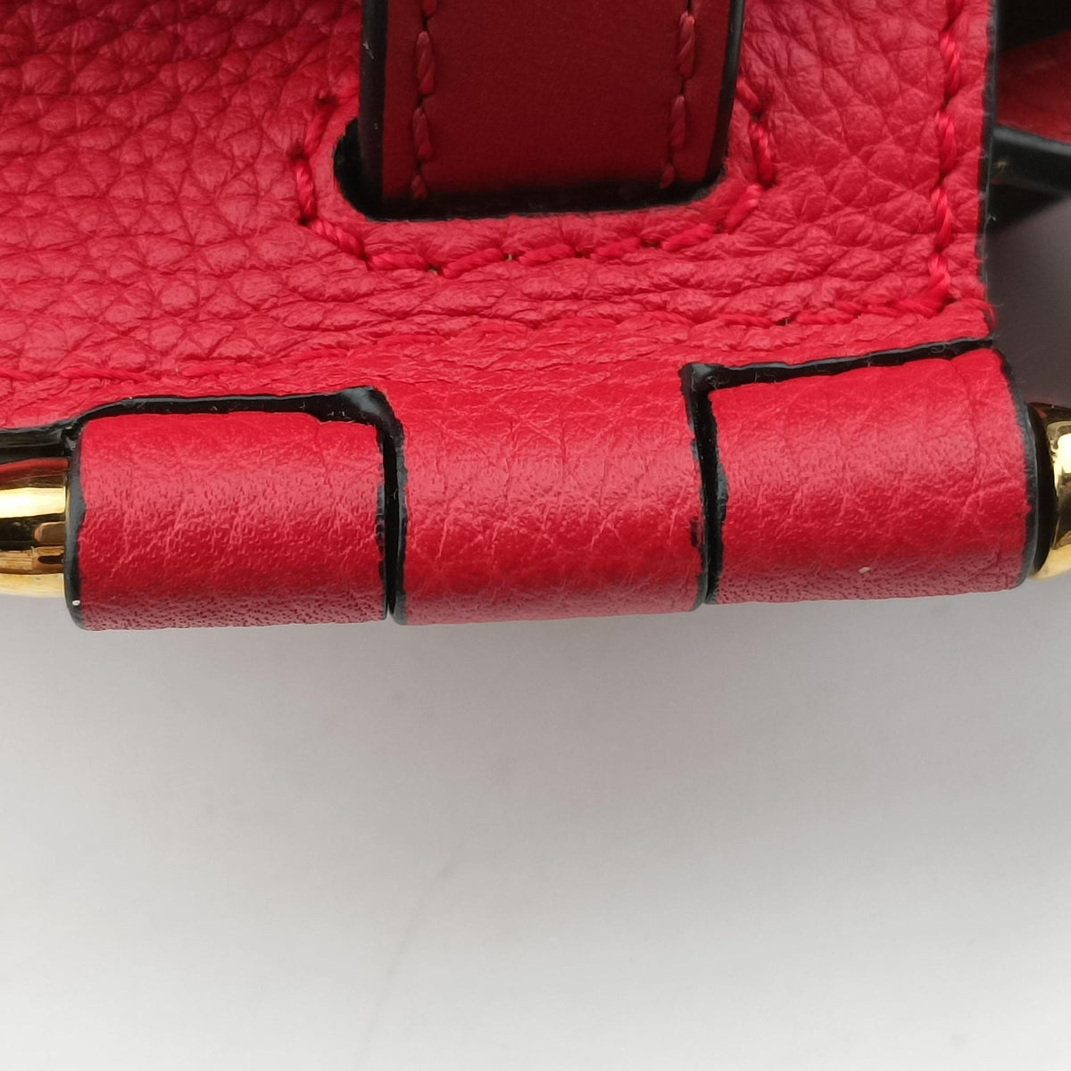 Pre-owned Loewe Gate Red Leather  shoulderbag | stylenewstar