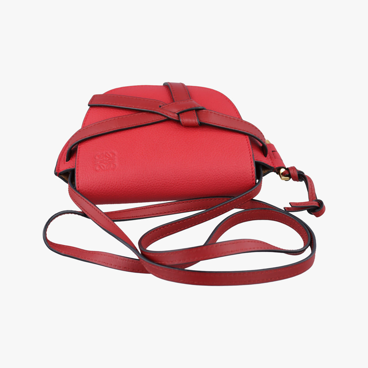 Pre-owned Loewe Gate Red Leather  shoulderbag | stylenewstar