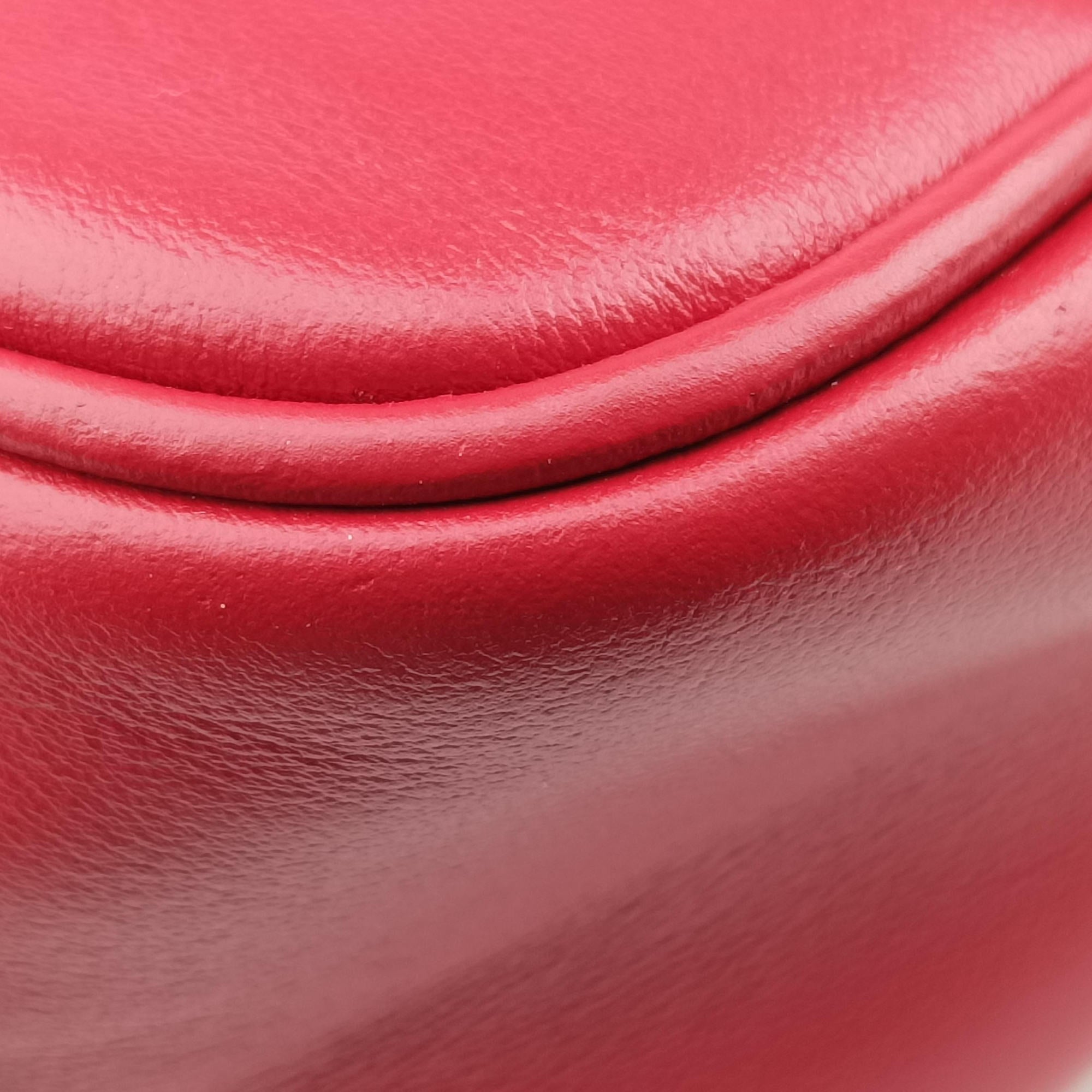 Pre-owned Gucci GG Marmont Red Leather 443497 shoulderbag | stylenewstar