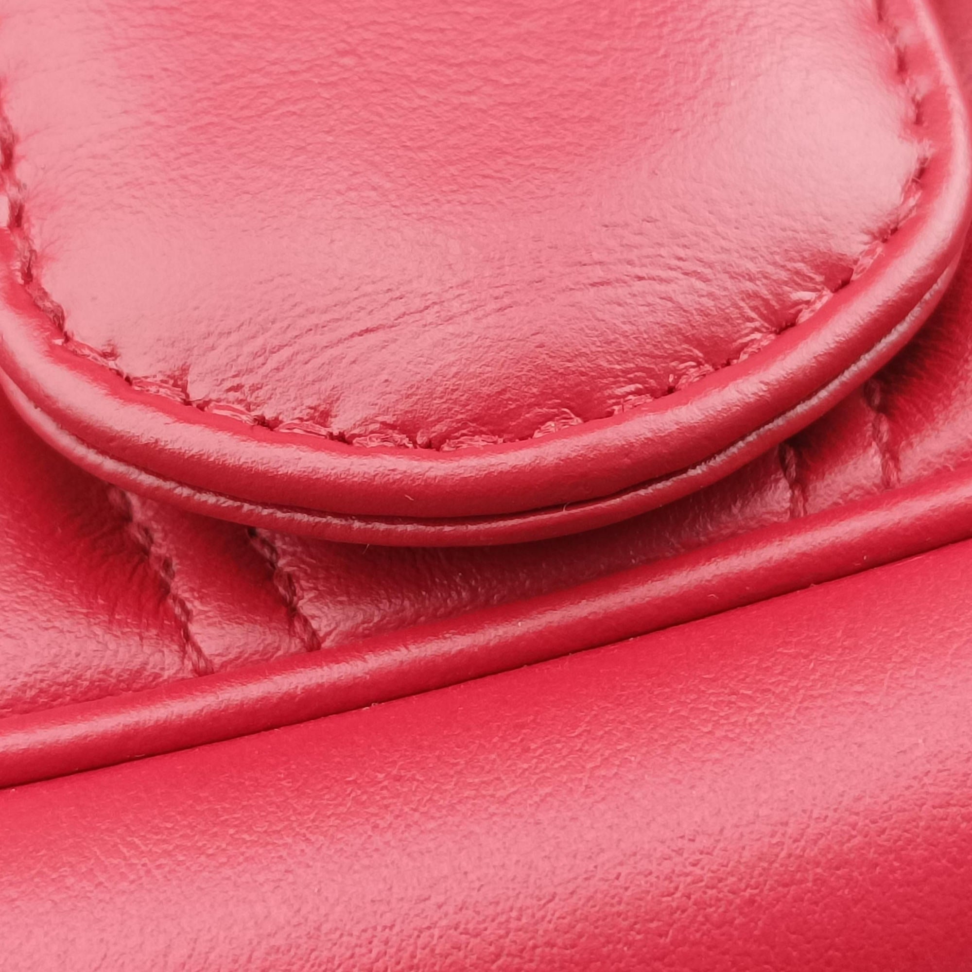 Pre-owned Gucci GG Marmont Red Leather 443497 shoulderbag | stylenewstar