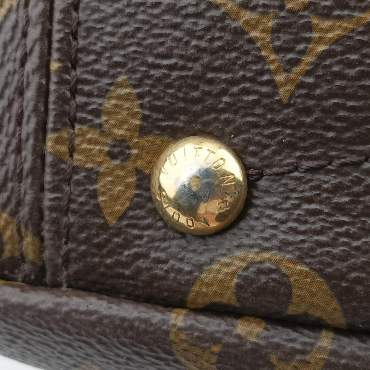 Secondhand Louis Vuitton PALLAS BB Brown×Pink Monogram Canvas×calf leather M40464 shoulderbag | stylenewstar