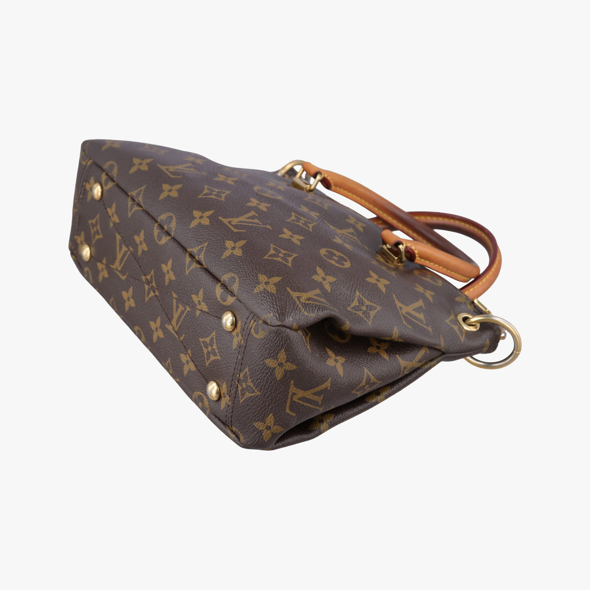 Secondhand Louis Vuitton PALLAS BB Brown×Pink Monogram Canvas×calf leather M40464 shoulderbag | stylenewstar