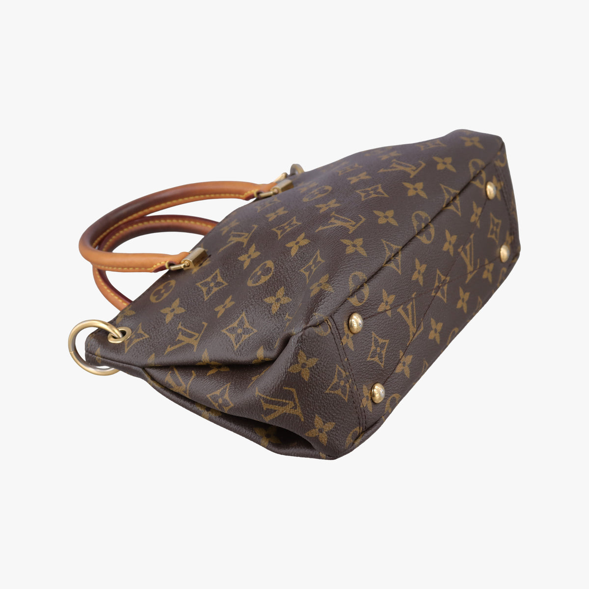 Secondhand Louis Vuitton PALLAS BB Brown×Pink Monogram Canvas×calf leather M40464 shoulderbag | stylenewstar