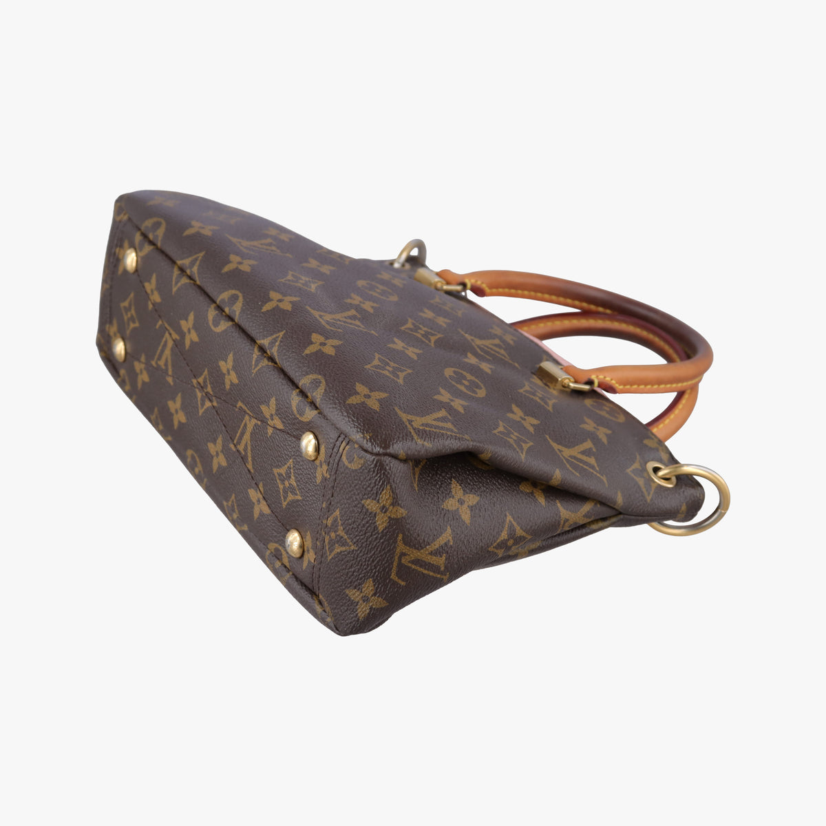 Secondhand Louis Vuitton PALLAS BB Brown×Pink Monogram Canvas×calf leather M40464 shoulderbag | stylenewstar