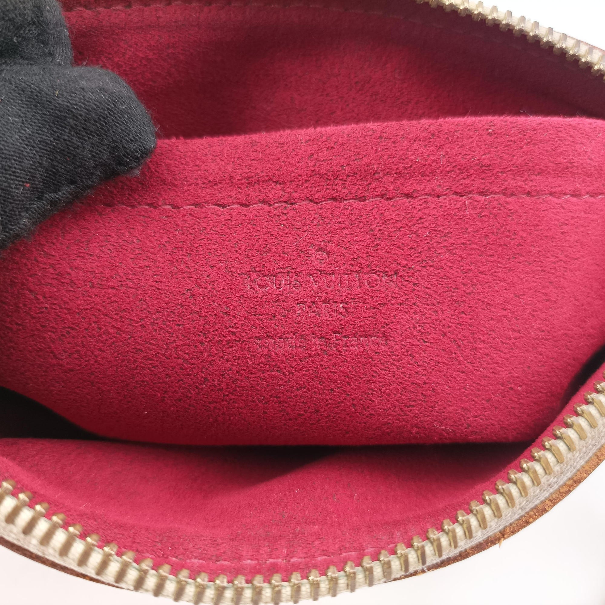 Pre-owned Louis Vuitton Pochette Mira MM Pouch white Monogram Multicolor M60096 handbag | stylenewstar