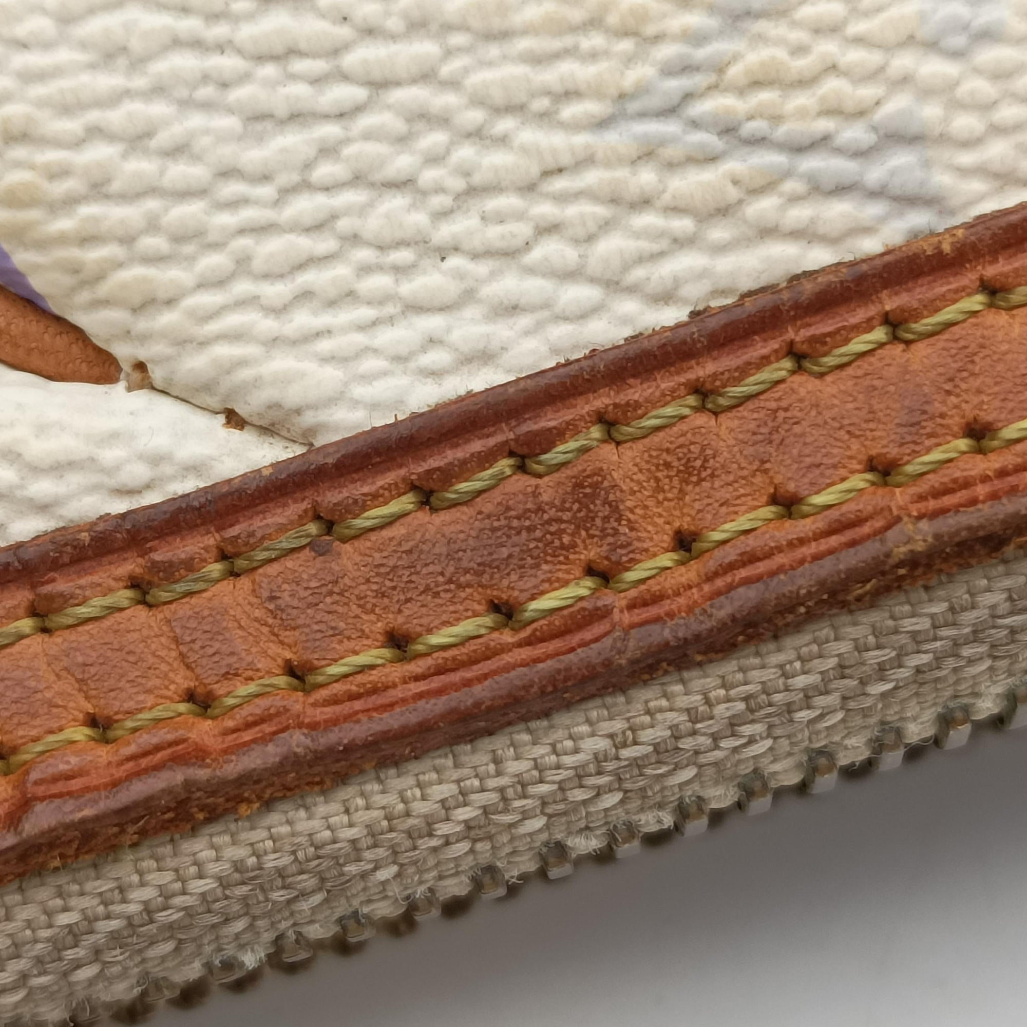 Pre-owned Louis Vuitton Pochette Mira MM Pouch white Monogram Multicolor M60096 handbag | stylenewstar