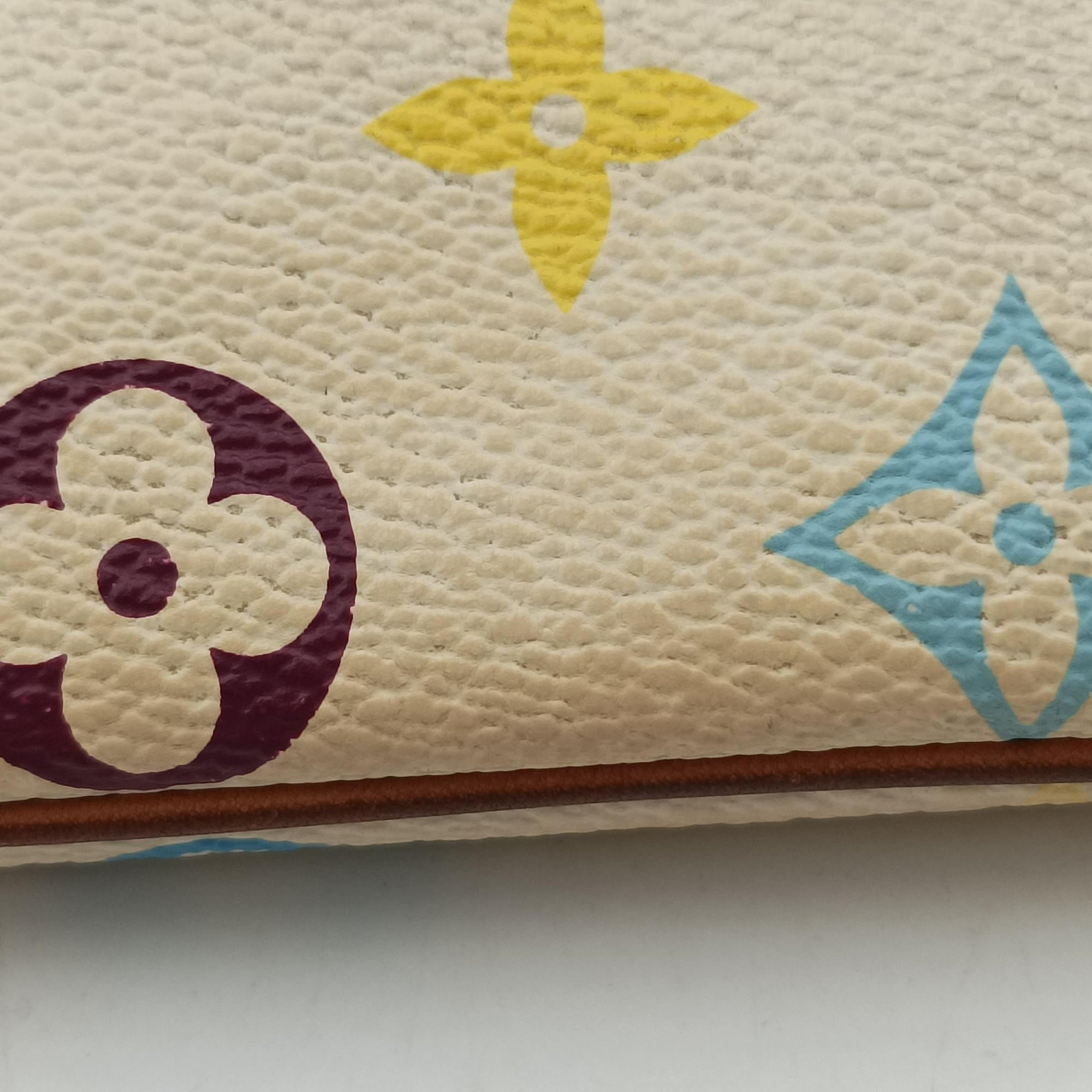 Pre-owned Louis Vuitton Pochette Mira MM Pouch white Monogram Multicolor M60096 handbag | stylenewstar
