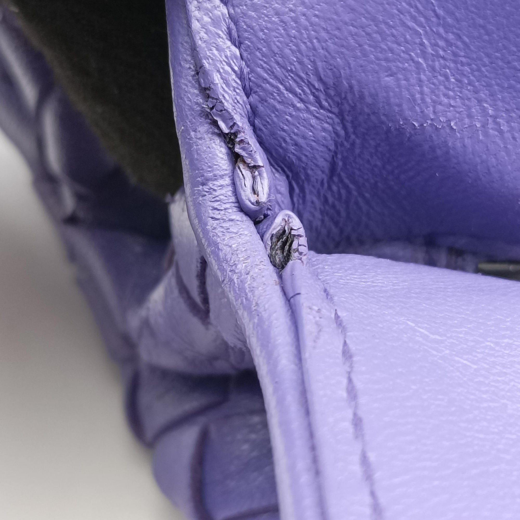 Secondhand Bottega Veneta Intrecciato Purple lambskin  shoulderbag | stylenewstar