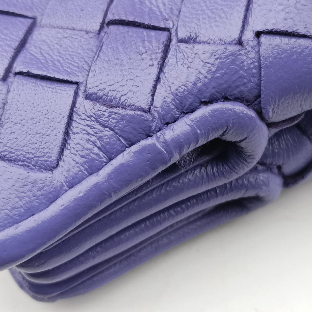 Secondhand Bottega Veneta Intrecciato Purple lambskin  shoulderbag | stylenewstar