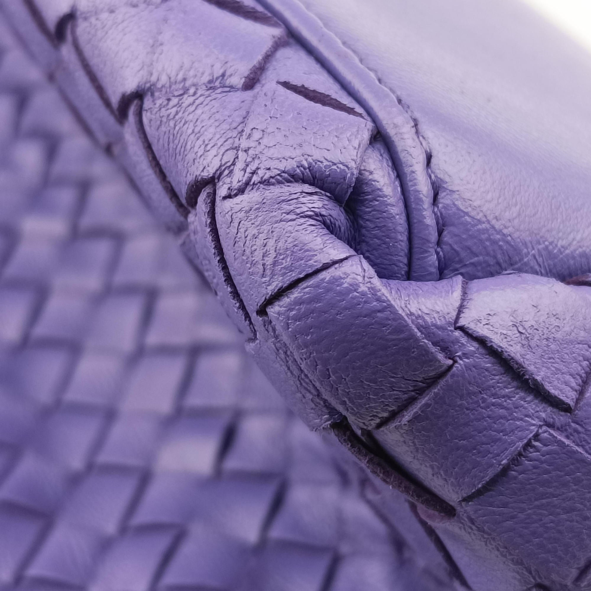 Secondhand Bottega Veneta Intrecciato Purple lambskin  shoulderbag | stylenewstar
