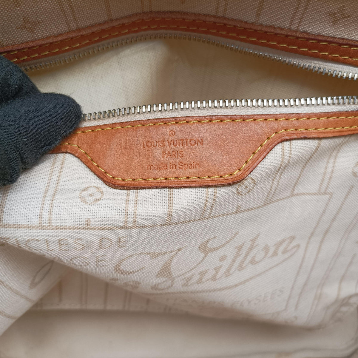 Vintage Louis Vuitton Neverfull MM Azur Damier Canvas N51107 shoulderbag | stylenewstar