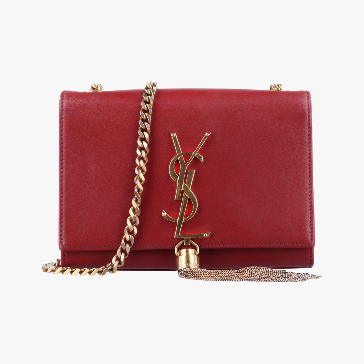 Pre-owned Yves Saint Laurent KATE Red Leather 354120 shoulderbag | stylenewstar
