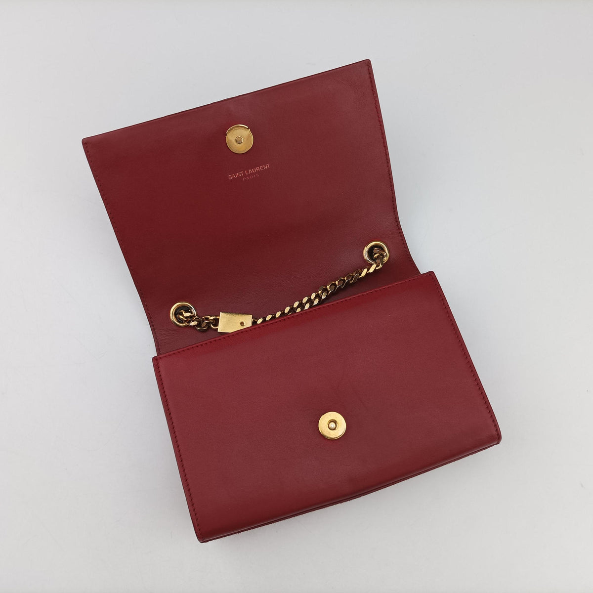Pre-owned Yves Saint Laurent KATE Red Leather 354120 shoulderbag | stylenewstar