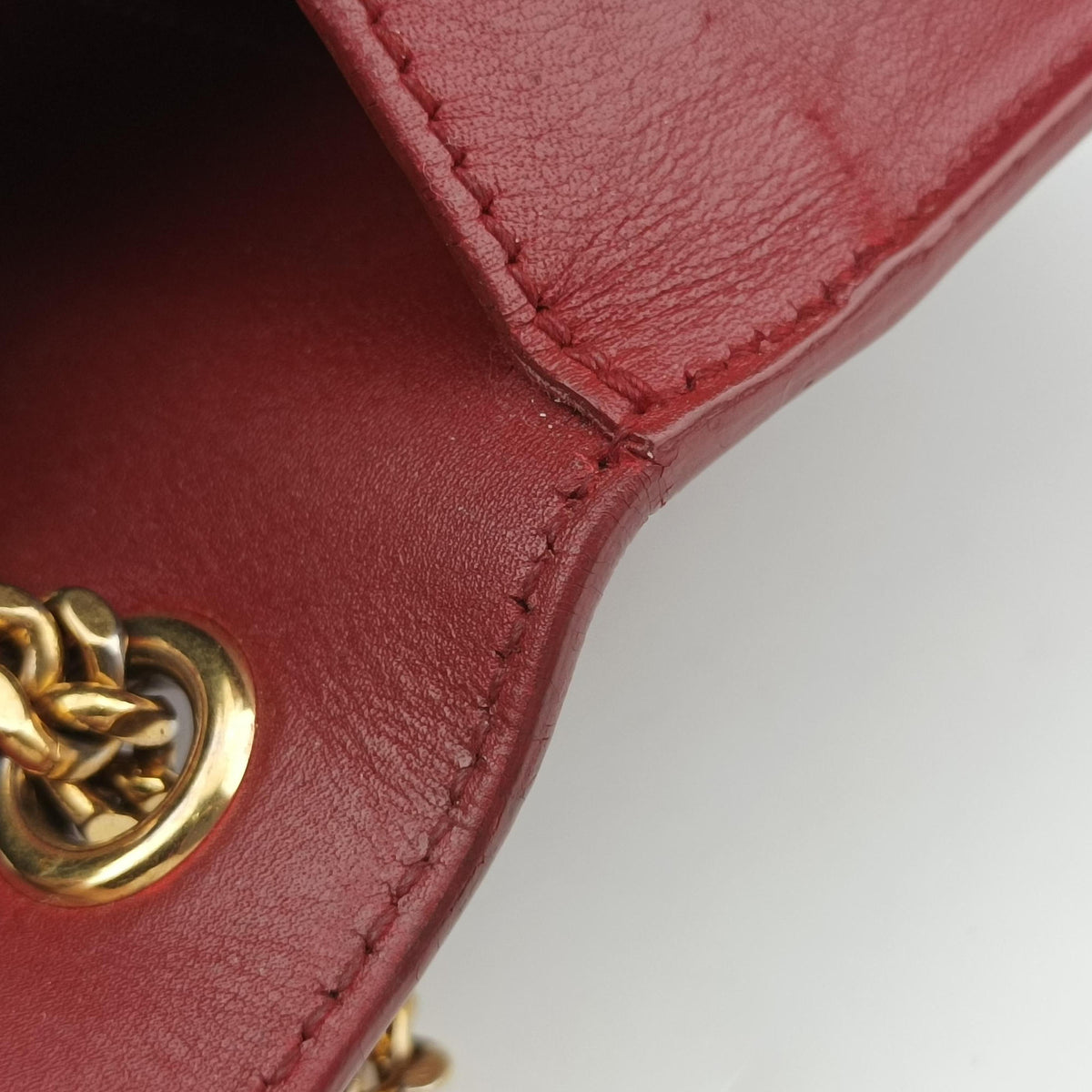 Pre-owned Yves Saint Laurent KATE Red Leather 354120 shoulderbag | stylenewstar