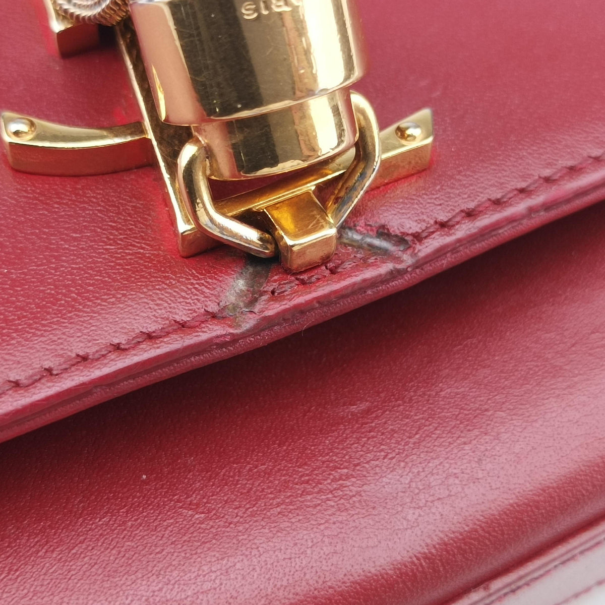 Pre-owned Yves Saint Laurent KATE Red Leather 354120 shoulderbag | stylenewstar