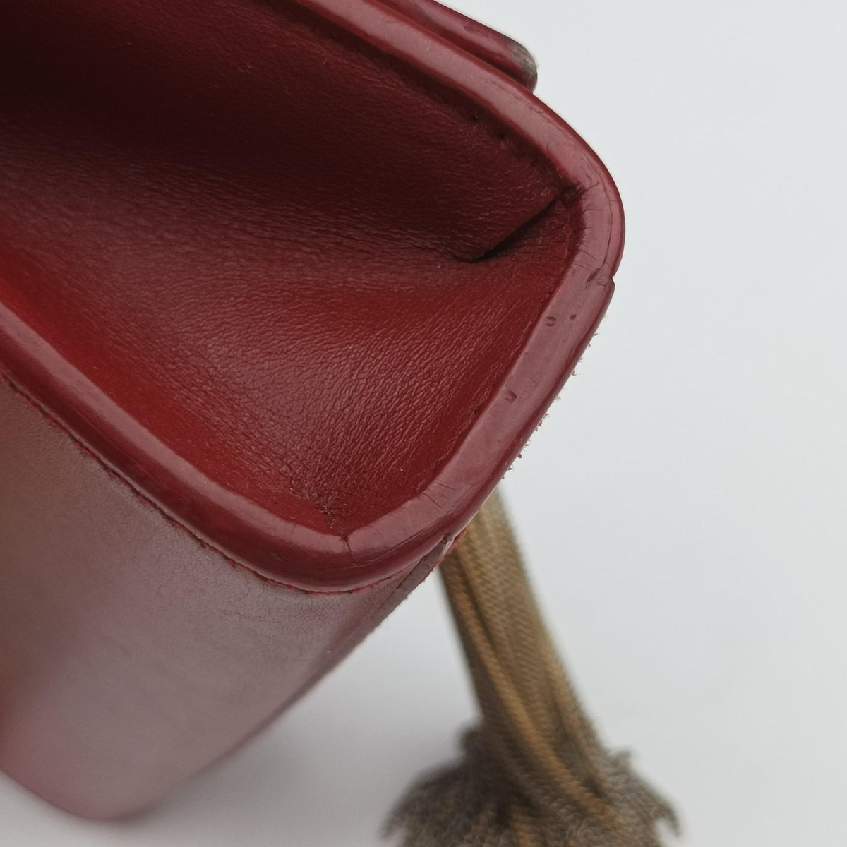 Pre-owned Yves Saint Laurent KATE Red Leather 354120 shoulderbag | stylenewstar