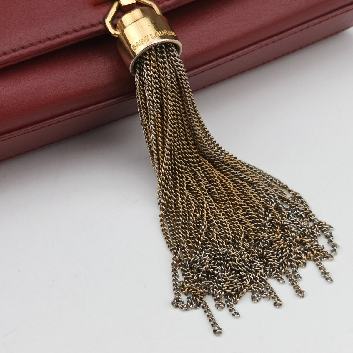Pre-owned Yves Saint Laurent KATE Red Leather 354120 shoulderbag | stylenewstar