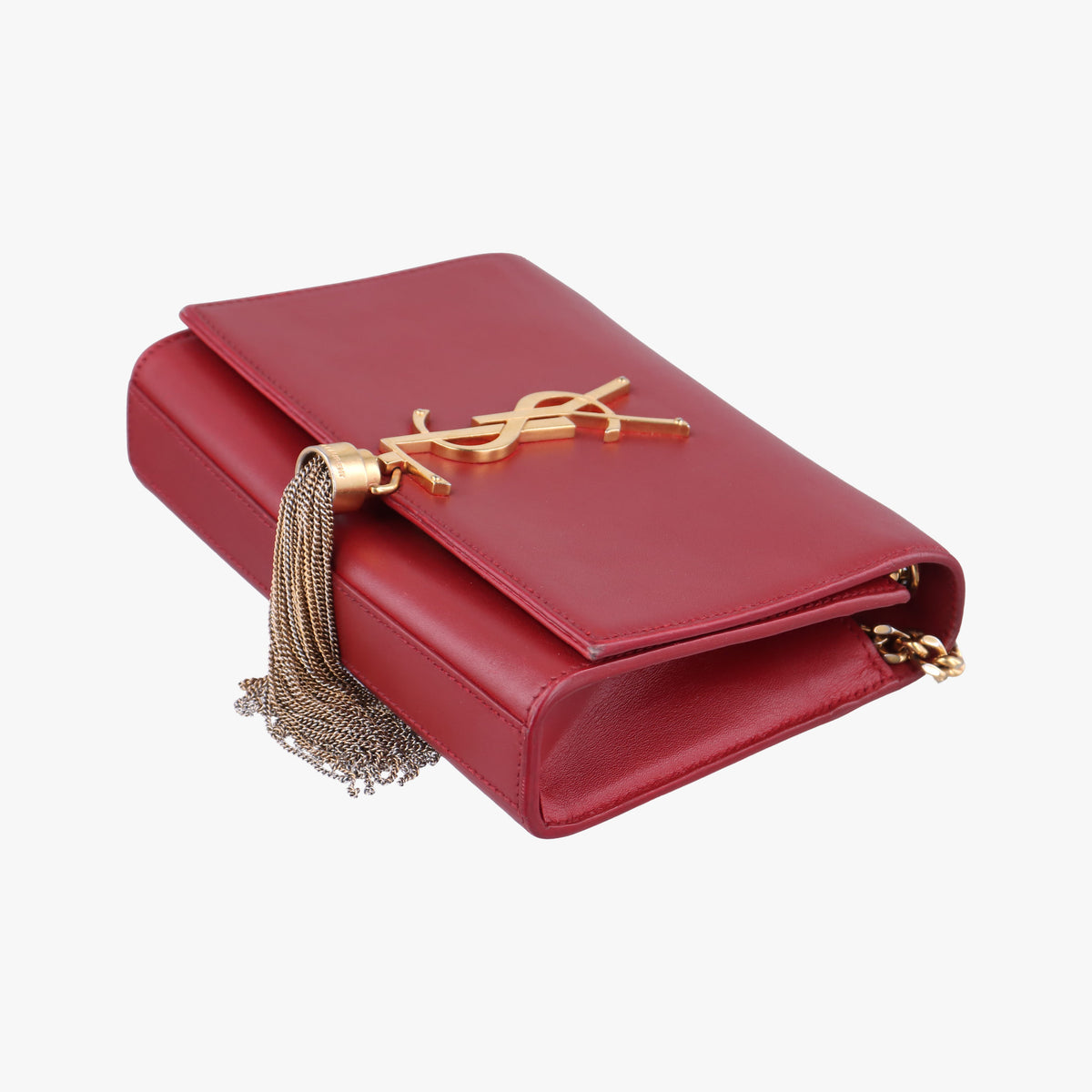 Pre-owned Yves Saint Laurent KATE Red Leather 354120 shoulderbag | stylenewstar