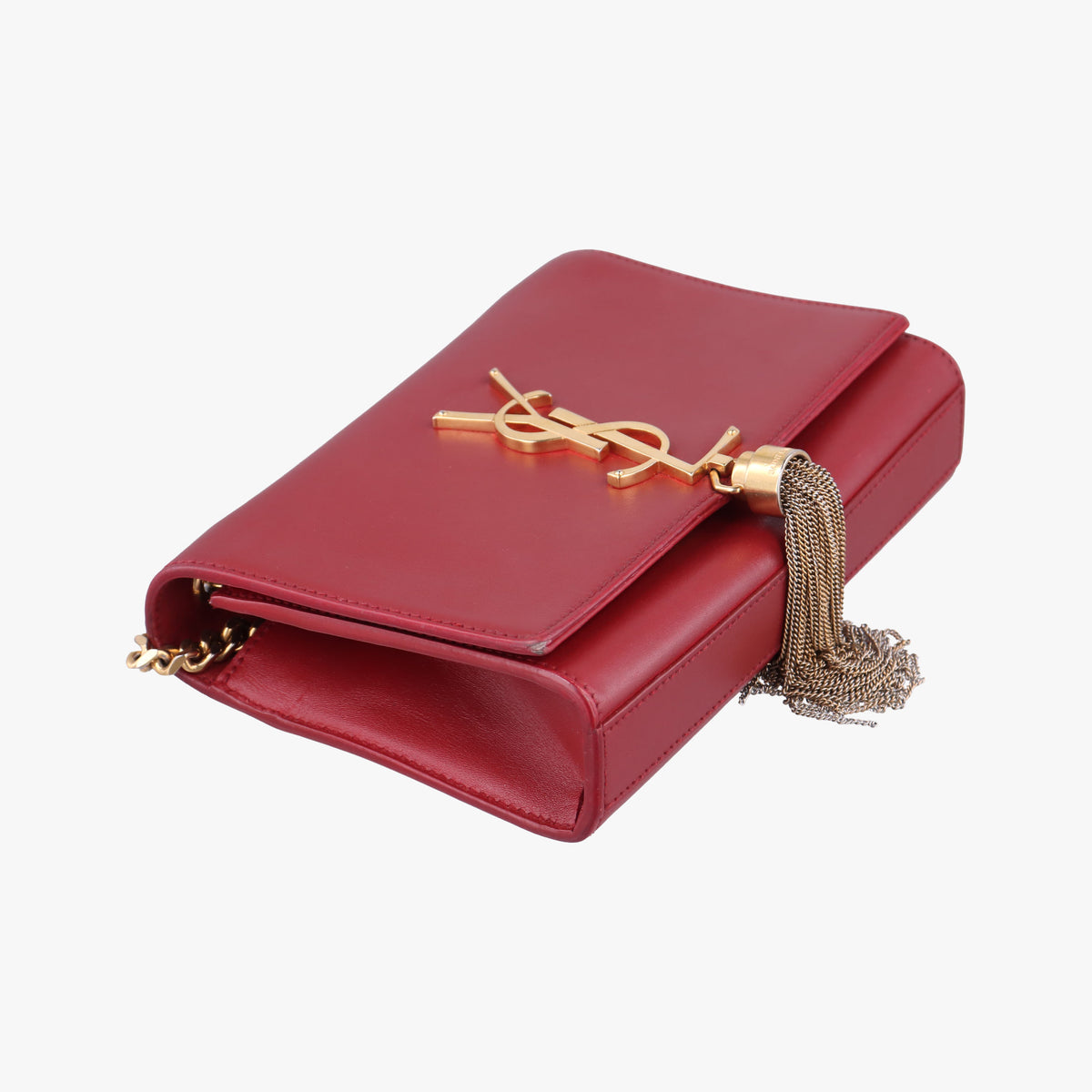 Pre-owned Yves Saint Laurent KATE Red Leather 354120 shoulderbag | stylenewstar