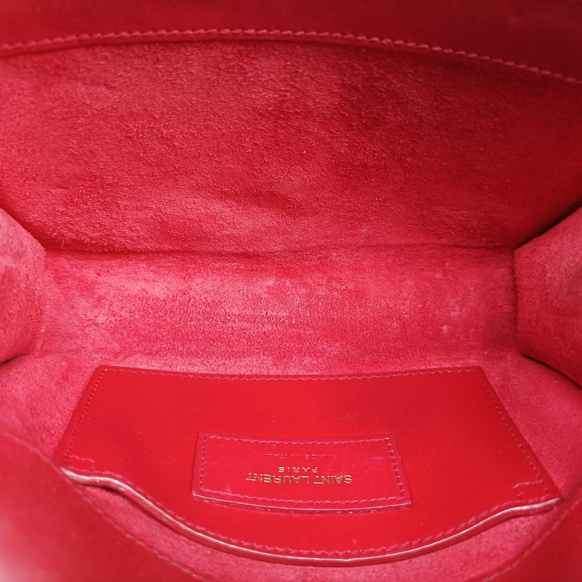 Pre-owned Yves Saint Laurent KATE Red Leather 354120 shoulderbag | stylenewstar
