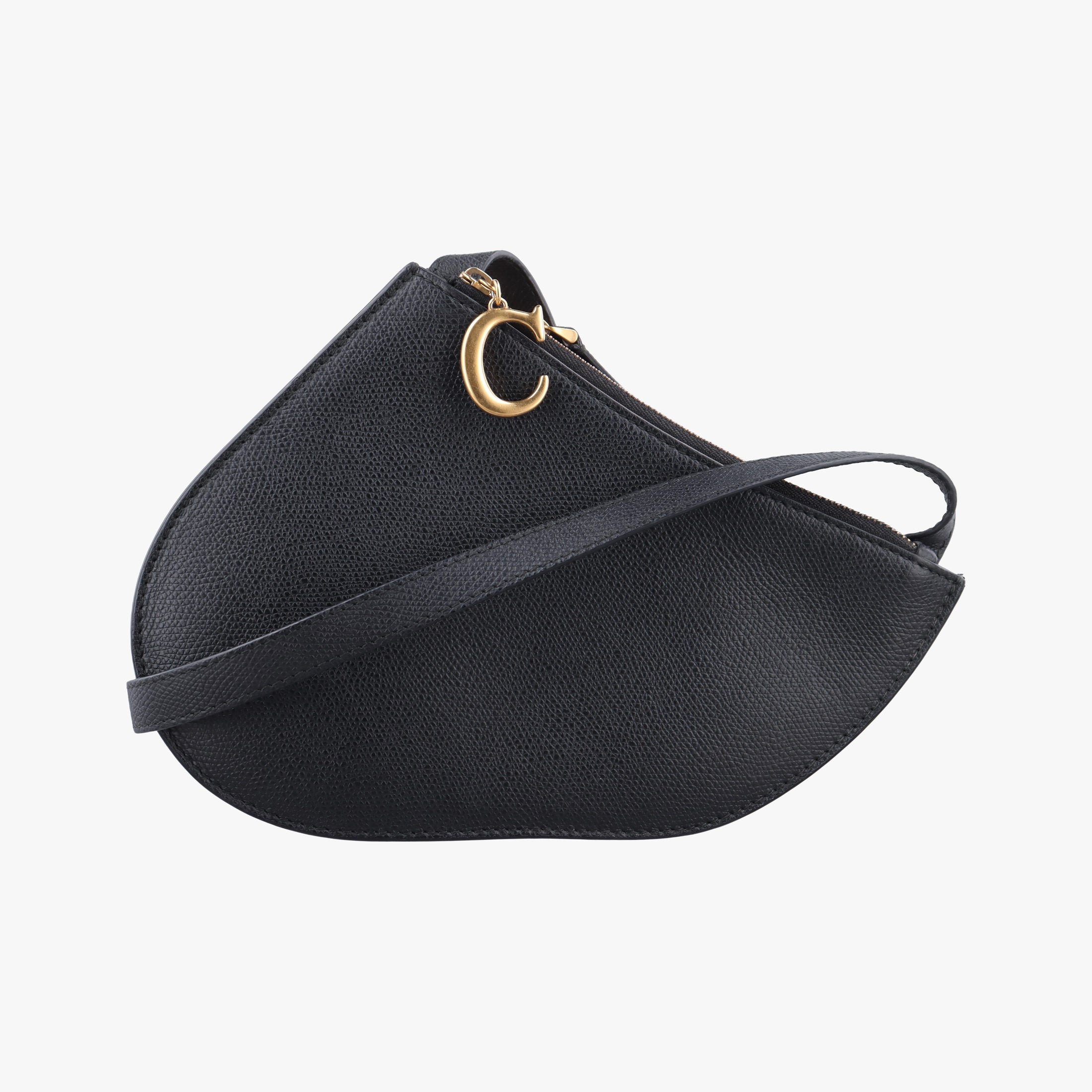 Pre-owned Christian Dior Saddle Black Leather  shoulderbag | stylenewstar