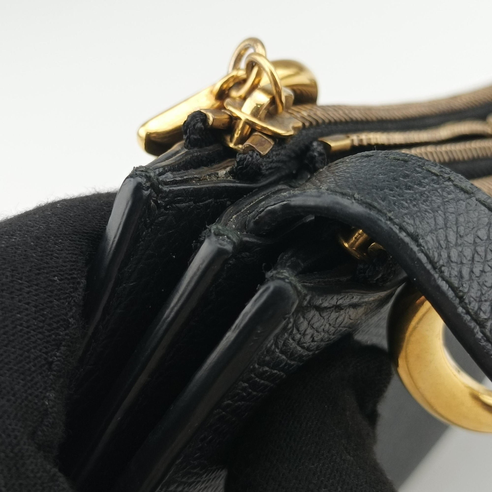Pre-owned Christian Dior Saddle Black Leather  shoulderbag | stylenewstar