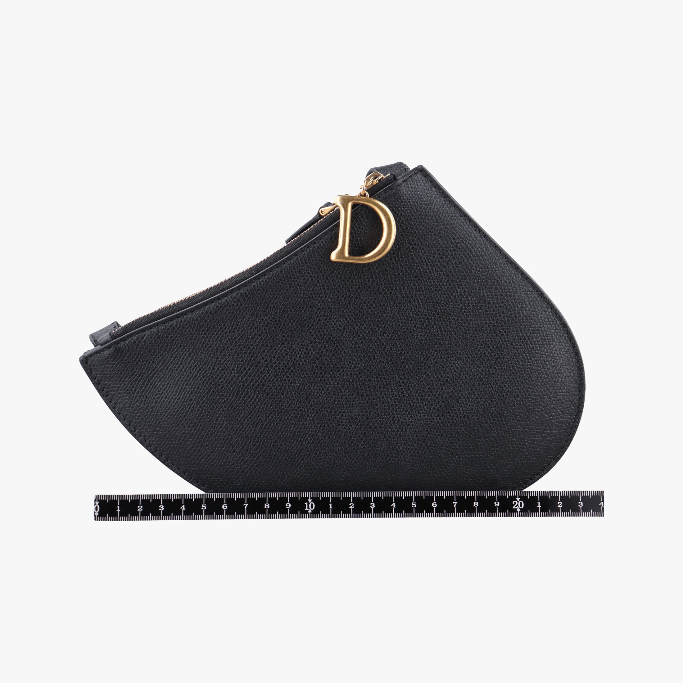 Pre-owned Christian Dior Saddle Black Leather  shoulderbag | stylenewstar