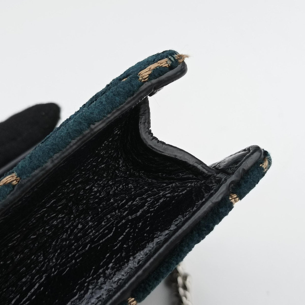 Pre-owned Gucci Dionysus Navy×Black velour 476432 shoulderbag | stylenewstar