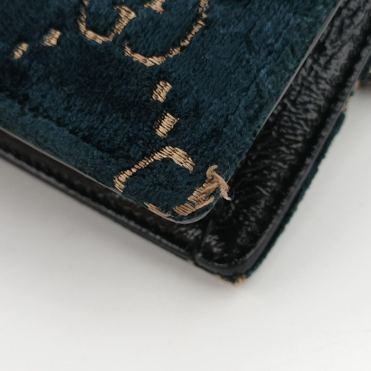 Pre-owned Gucci Dionysus Navy×Black velour 476432 shoulderbag | stylenewstar