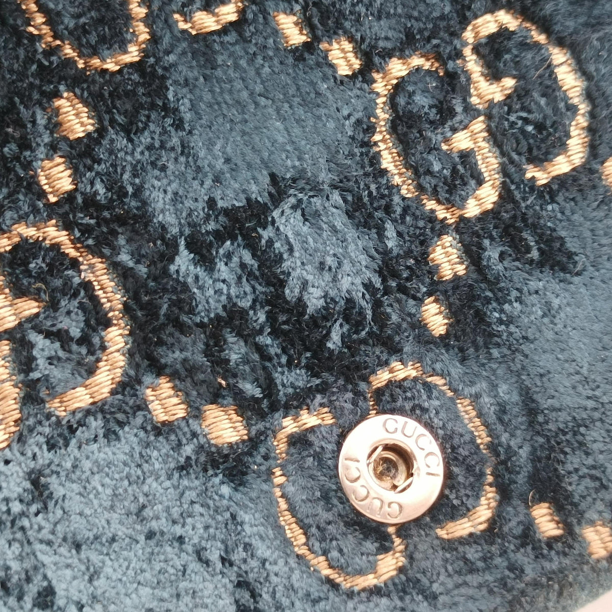 Pre-owned Gucci Dionysus Navy×Black velour 476432 shoulderbag | stylenewstar