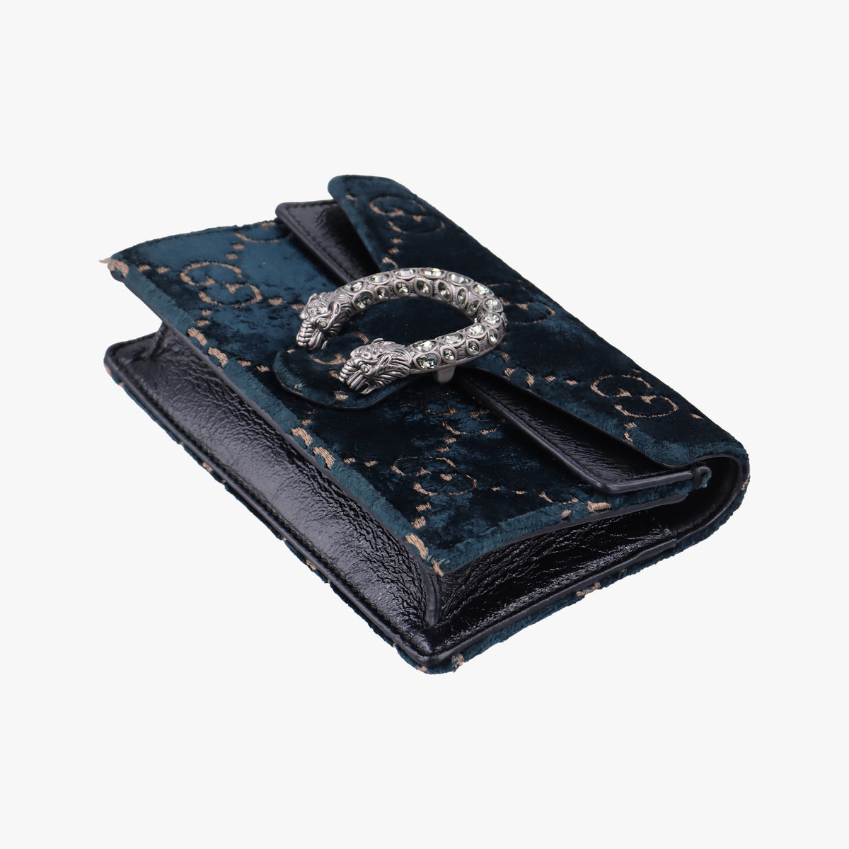 Pre-owned Gucci Dionysus Navy×Black velour 476432 shoulderbag | stylenewstar