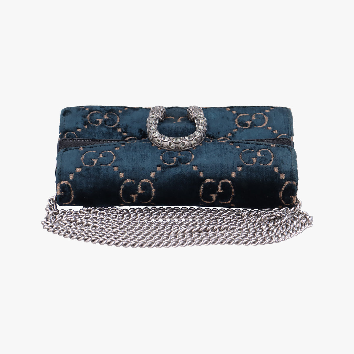 Pre-owned Gucci Dionysus Navy×Black velour 476432 shoulderbag | stylenewstar