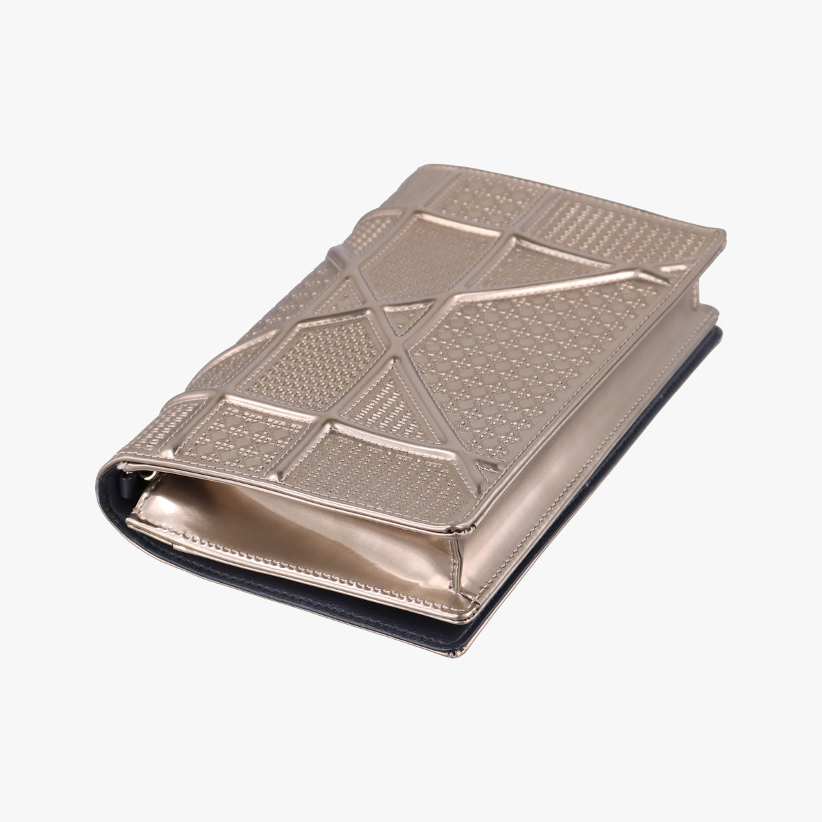 Pre-owned Christian Dior Diorama Golden leather  shoulderbag | stylenewstar