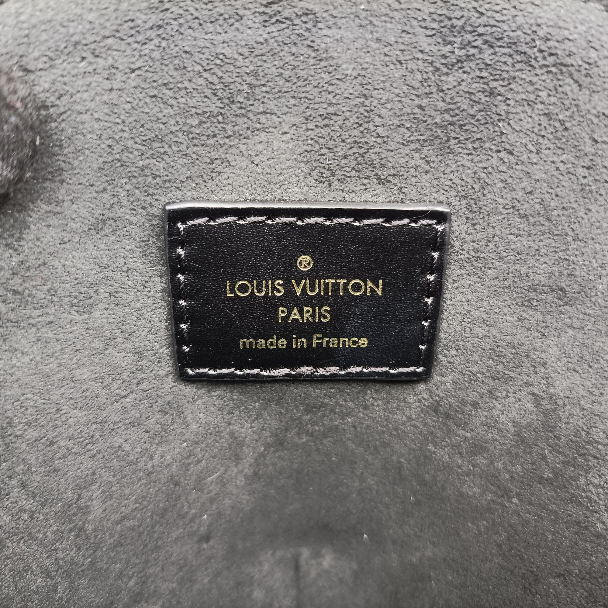 Pre-owned Louis Vuitton Toupie Marron Monogram Coated Canvas × Calfskin Leather M44592 clutchbag | stylenewstar