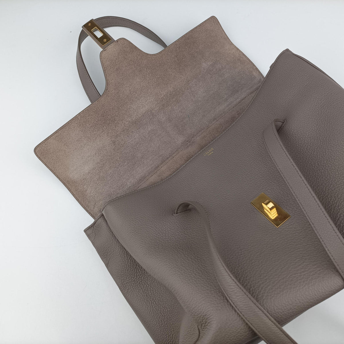 Vintage Celine Large 16 Tote Grey Leather  shoulderbag | stylenewstar