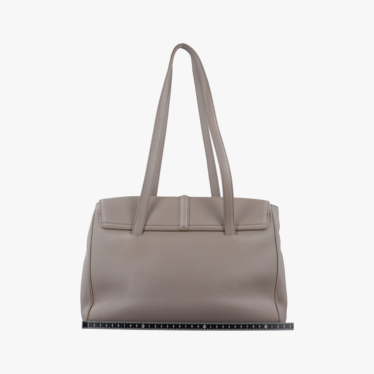 Pre-owned Celine Large 16 Tote Grey Leather  shoulderbag | stylenewstar