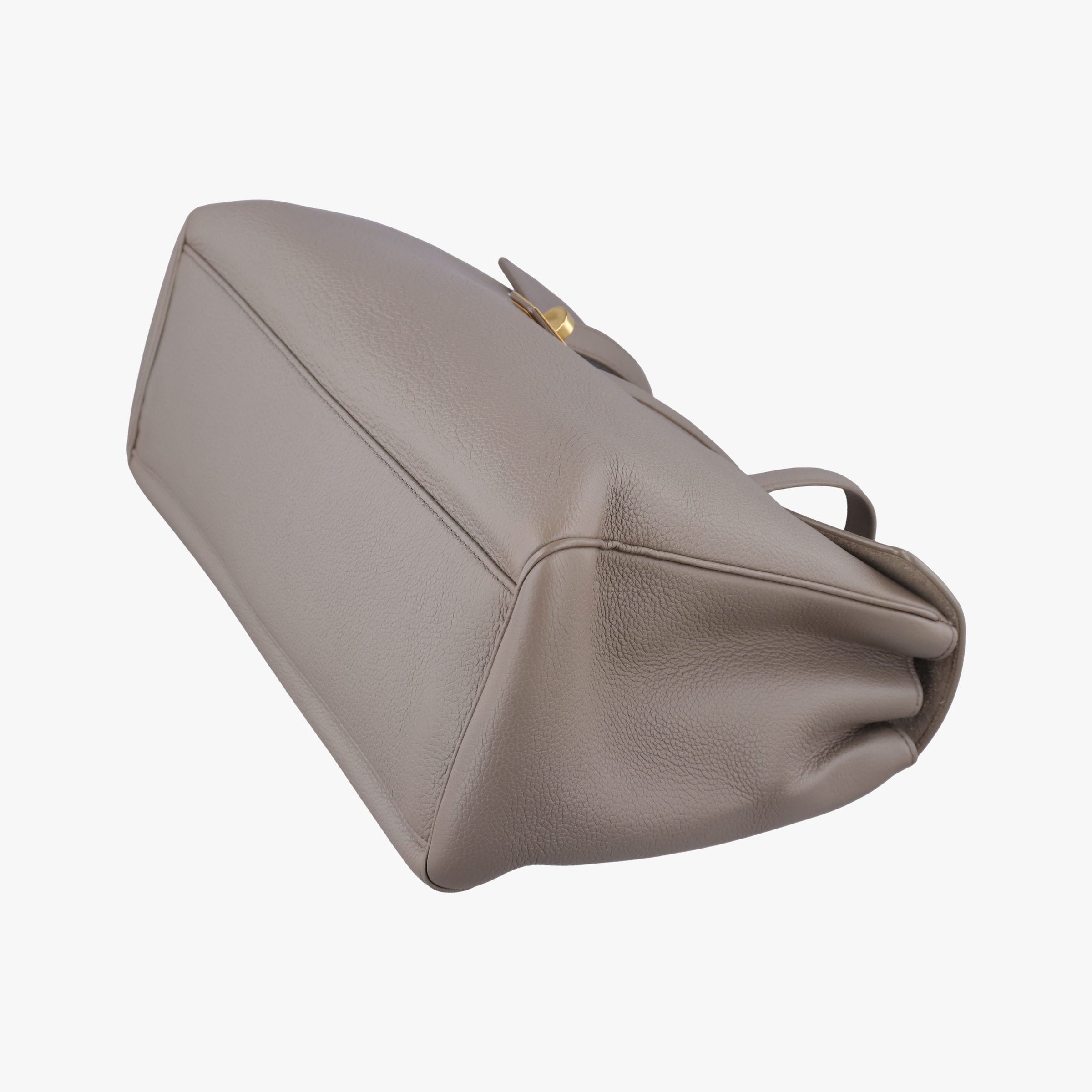 Pre-owned Celine Large 16 Tote Grey Leather  shoulderbag | stylenewstar