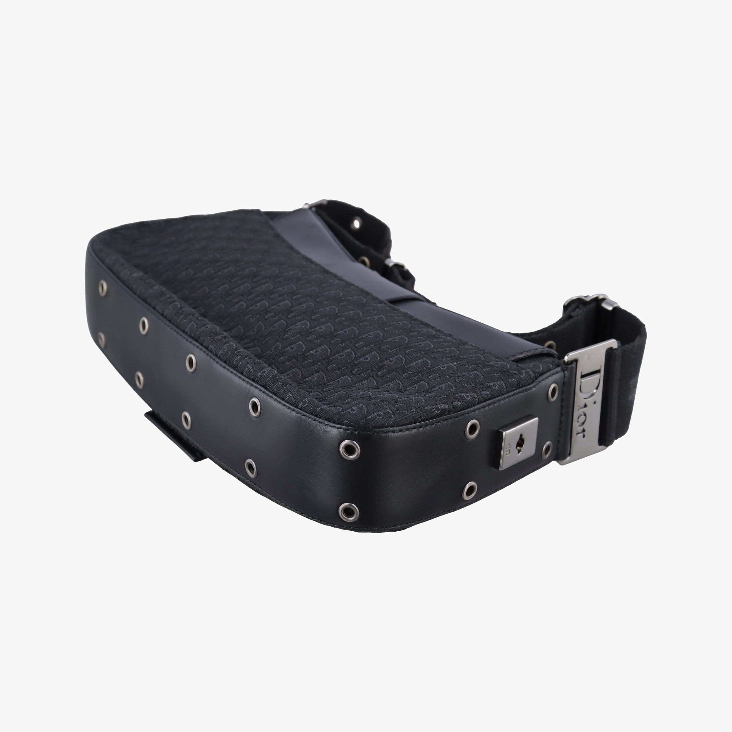 Pre-owned Christian Dior Street Chic Columbus Black canvasxleather  shoulderbag | stylenewstar