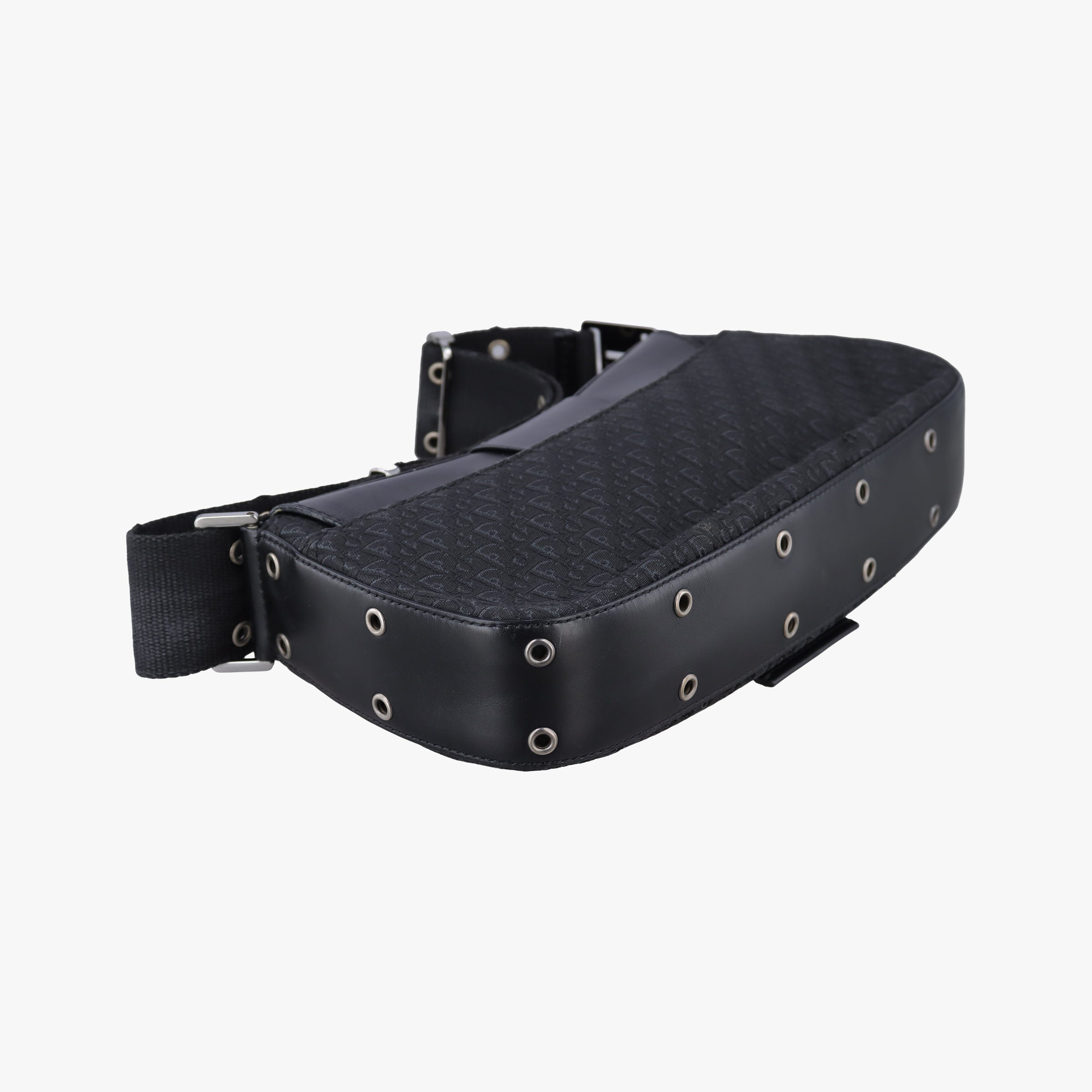 Pre-owned Christian Dior Street Chic Columbus Black canvasxleather  shoulderbag | stylenewstar