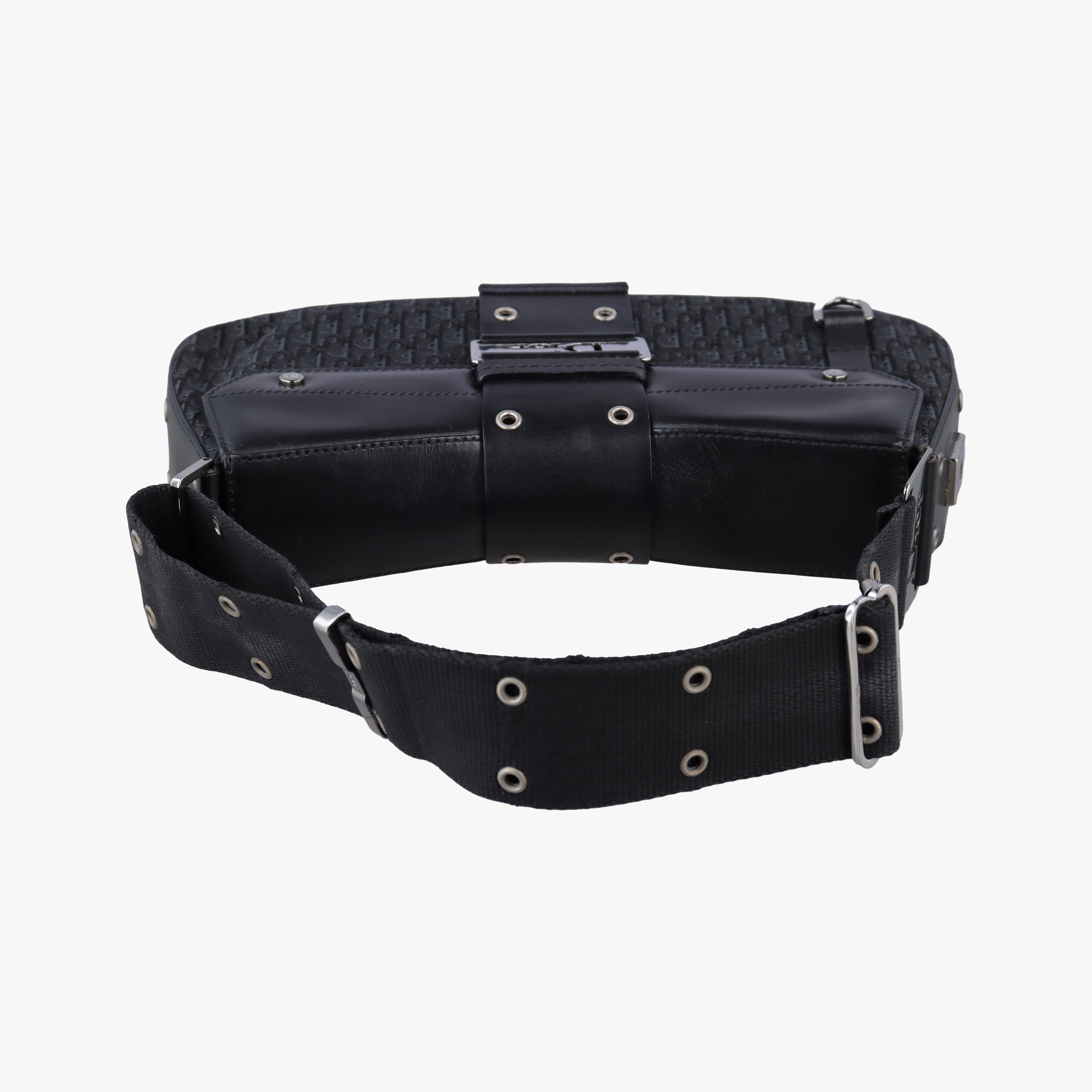 Pre-owned Christian Dior Street Chic Columbus Black canvasxleather  shoulderbag | stylenewstar