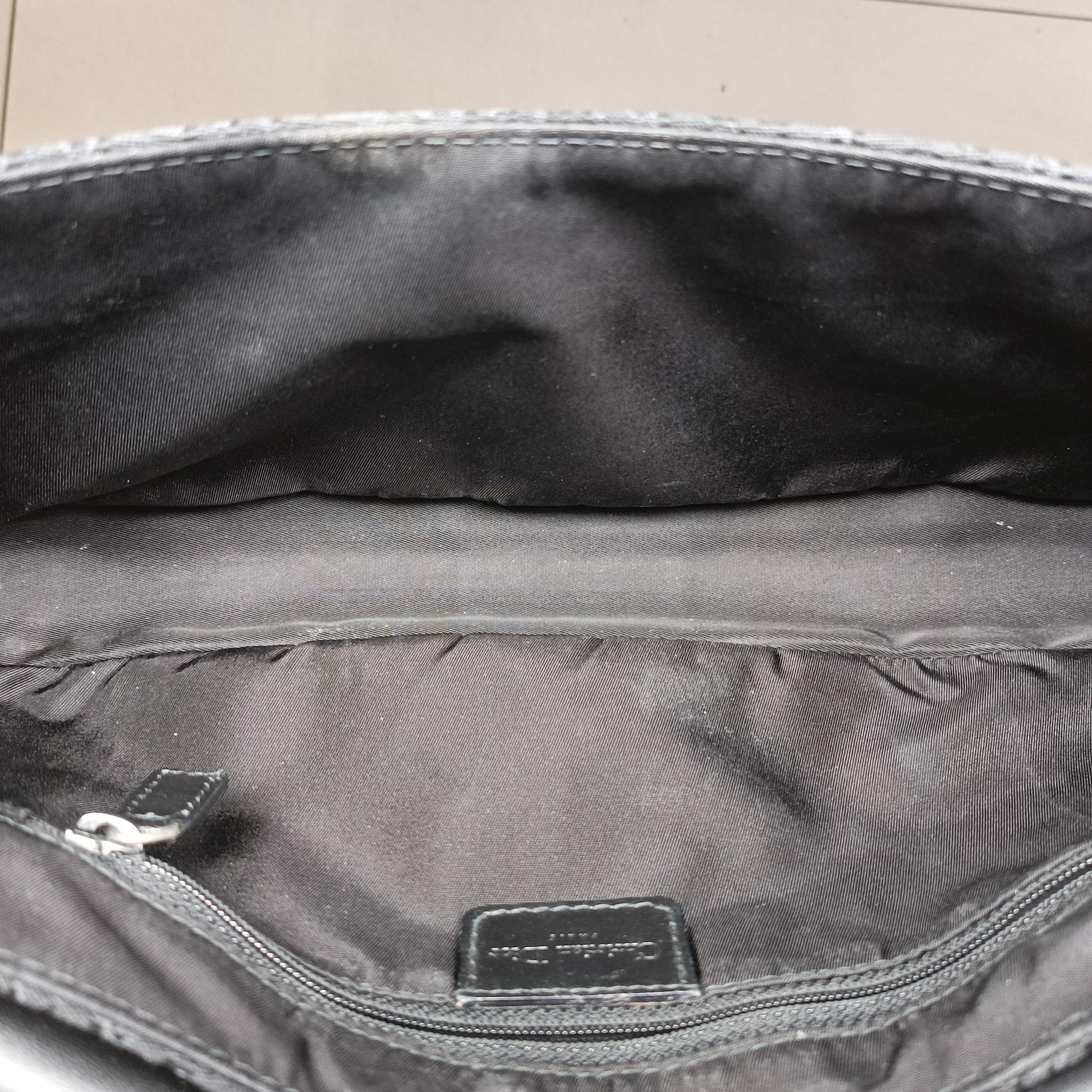 Pre-owned Christian Dior Street Chic Columbus Black canvasxleather  shoulderbag | stylenewstar