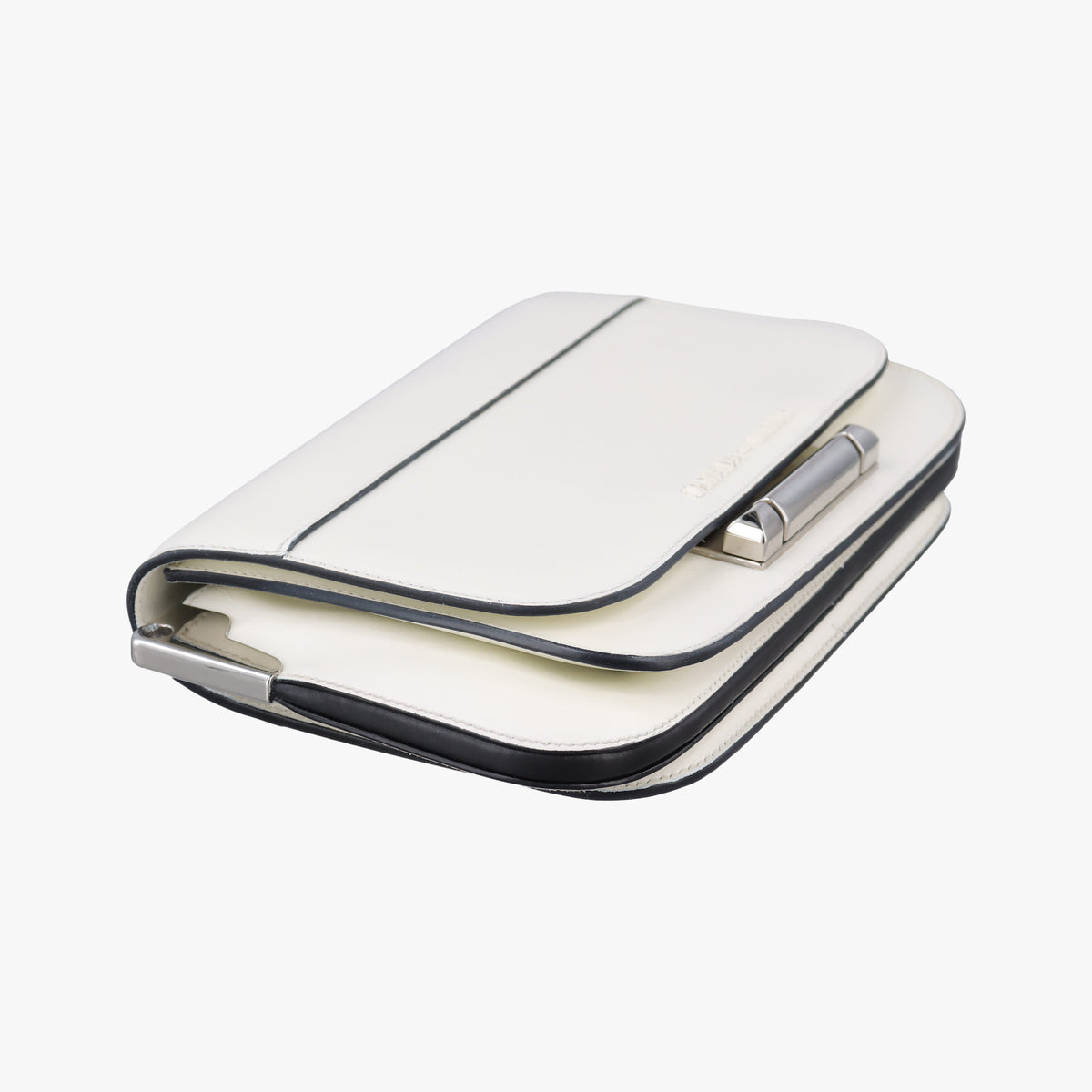 Pre-owned Prada Sybille White Leather  shoulderbag | stylenewstar