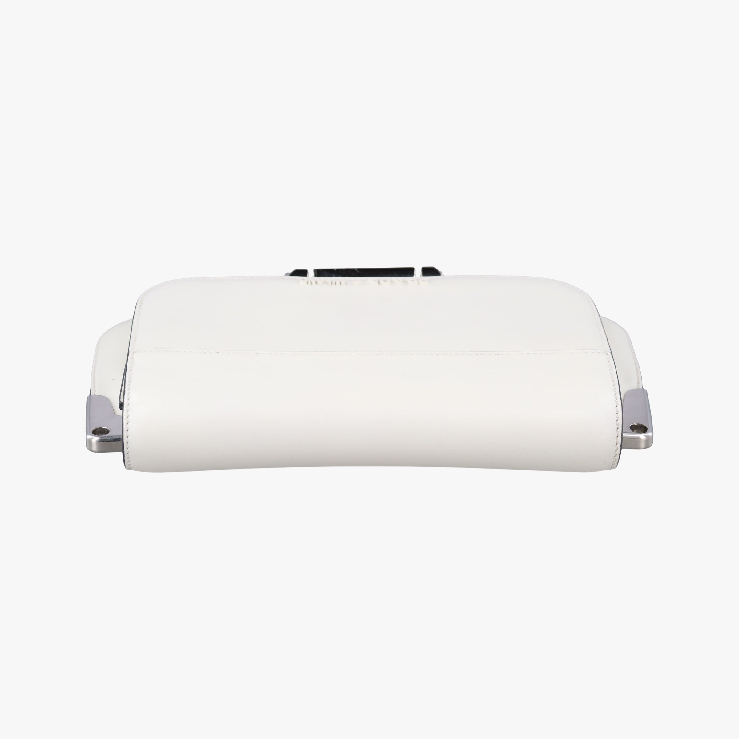 Pre-owned Prada Sybille White Leather  shoulderbag | stylenewstar