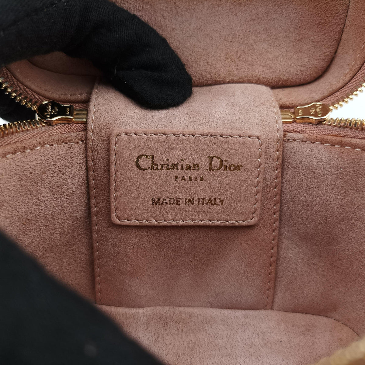 Secondhand Christian Dior Lady Dior micro vanity Pink lambskin  shoulderbag | stylenewstar